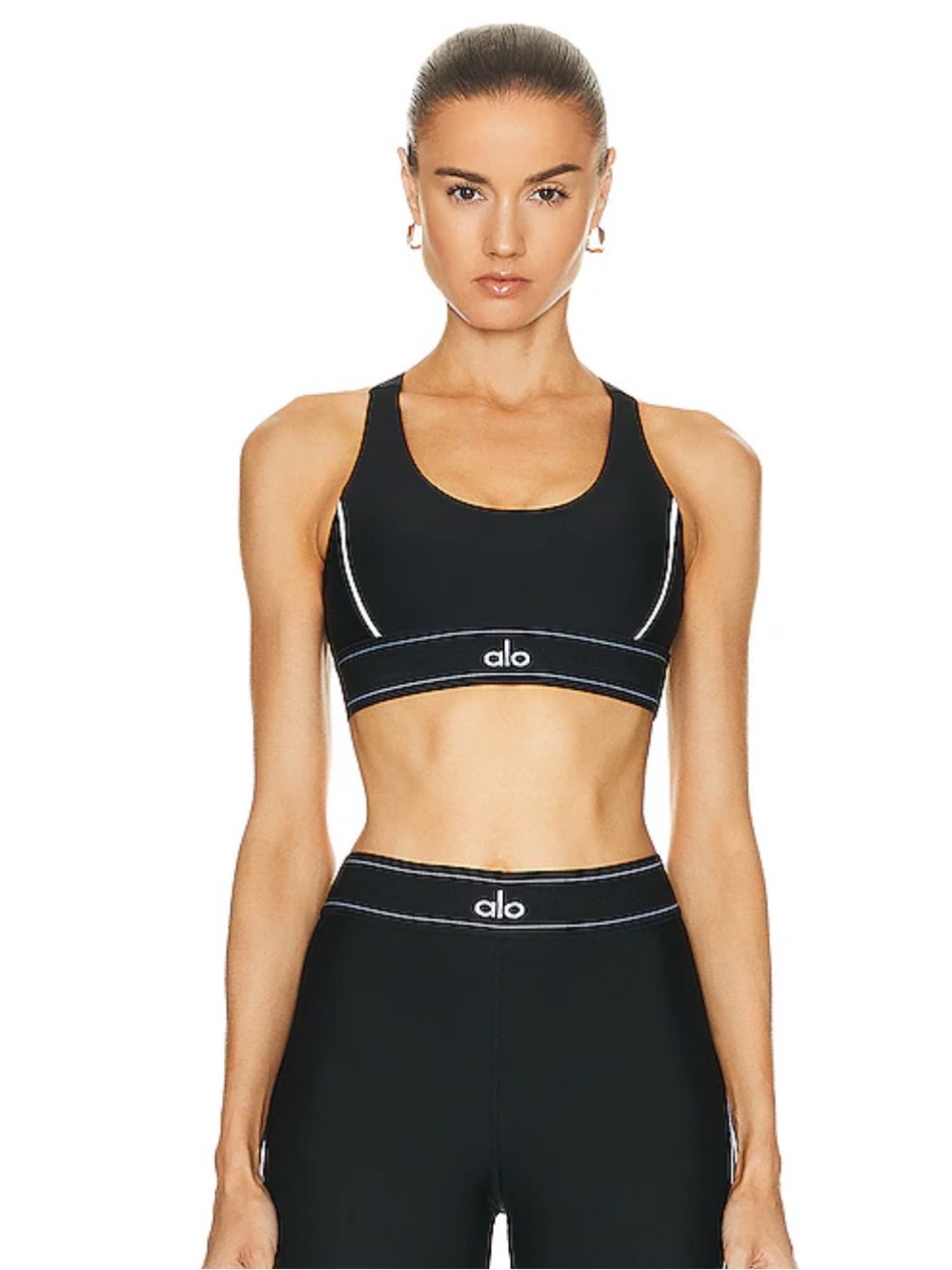 ALO Airlift Suit up Black Sports Bra